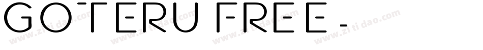 Goteru FREE字体转换